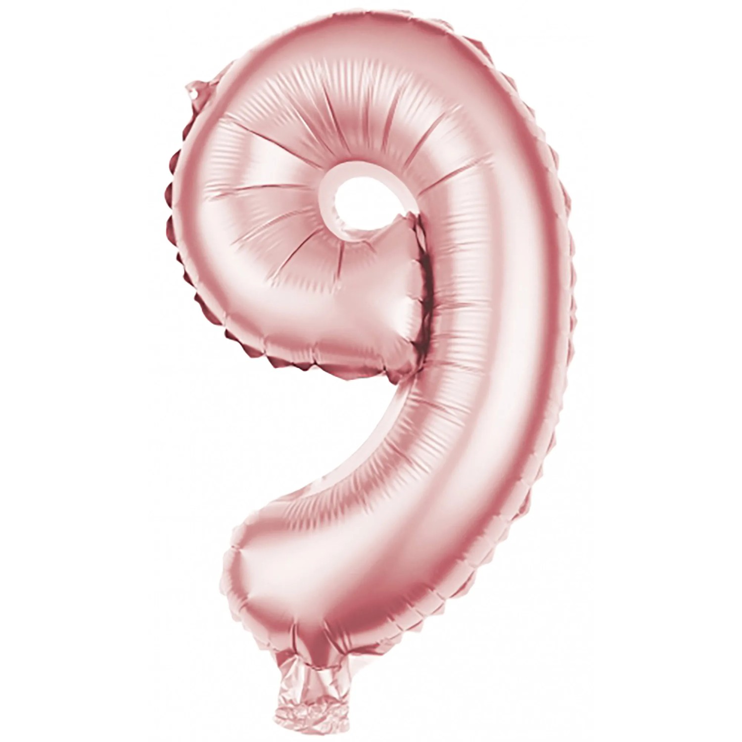 Rosa Alter 9 Runde Folienballon (18 Zoll, Holografisch) – Nicht Aufgeblasen, Für Partys Und Feiern