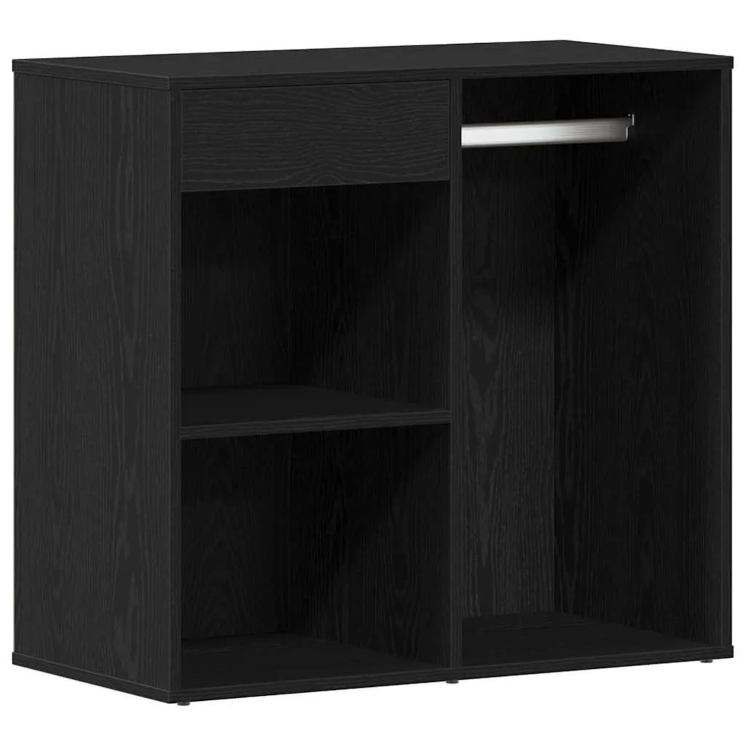 vidaXL Kosmetikschrank mit Regal Schwarz Eichen-Optik 80 x 40 x 75 cm 862787