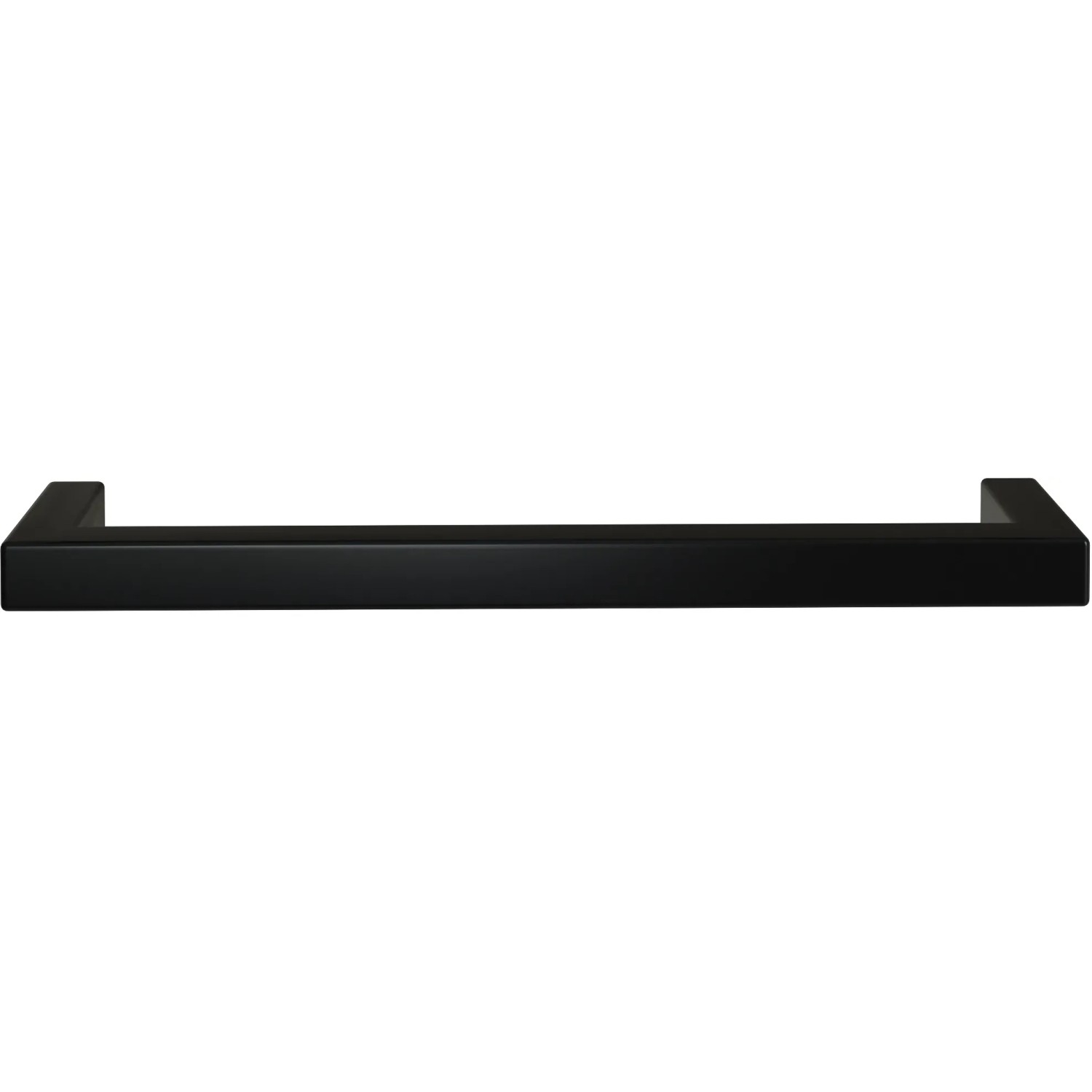 Schwarzer Griff für Held Möbel Rom Bad-Hochschrank, Detailaufnahme.
