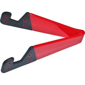 Smartphone Halter, 4-fach sortiert, rot/schwarz, zusammenklappbar für Handy-Zubehör.