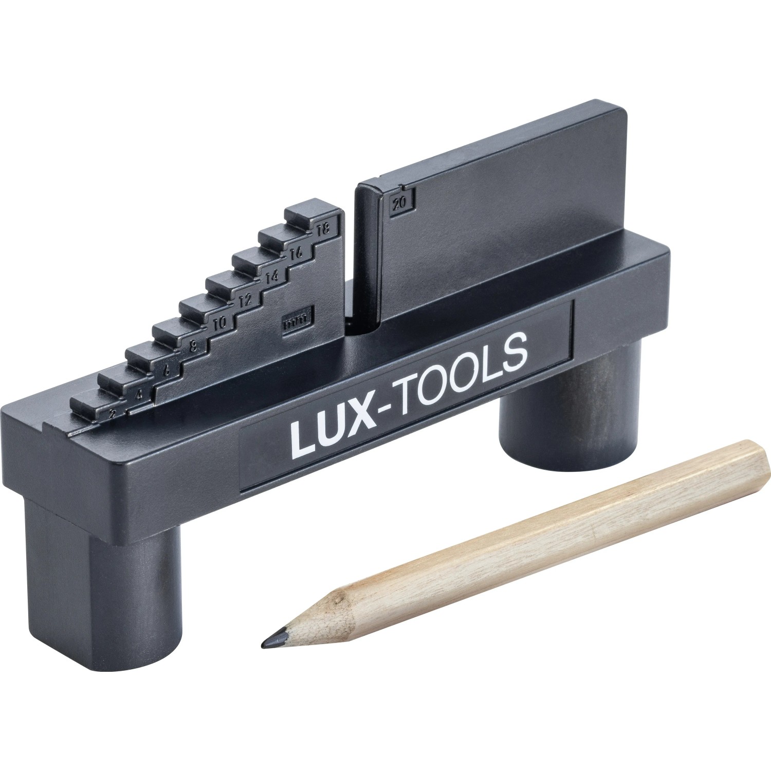 LUX-TOOLS Mittenfinder-Zentrierwinkel bis 65 mm