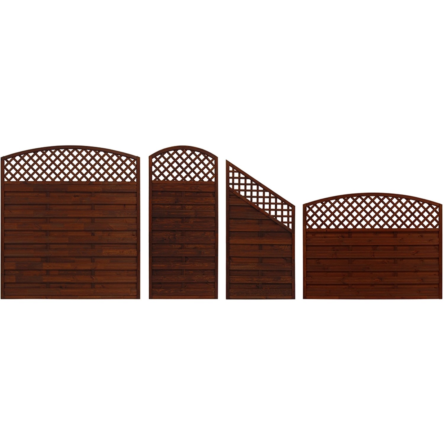 Sichtschutzzaun Element Bordeaux Braun 180x120 cm x 90 cm kaufen bei OBI