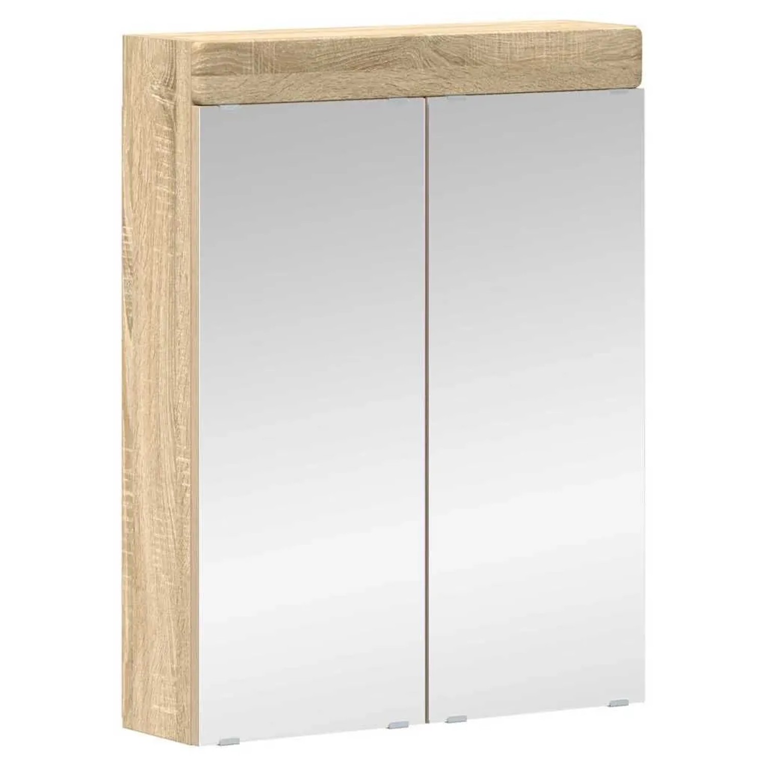 vidaXL Badezimmerspiegelschrank TULUM Sonoma-Eiche 60 x 16,5 x 78 cm 880363