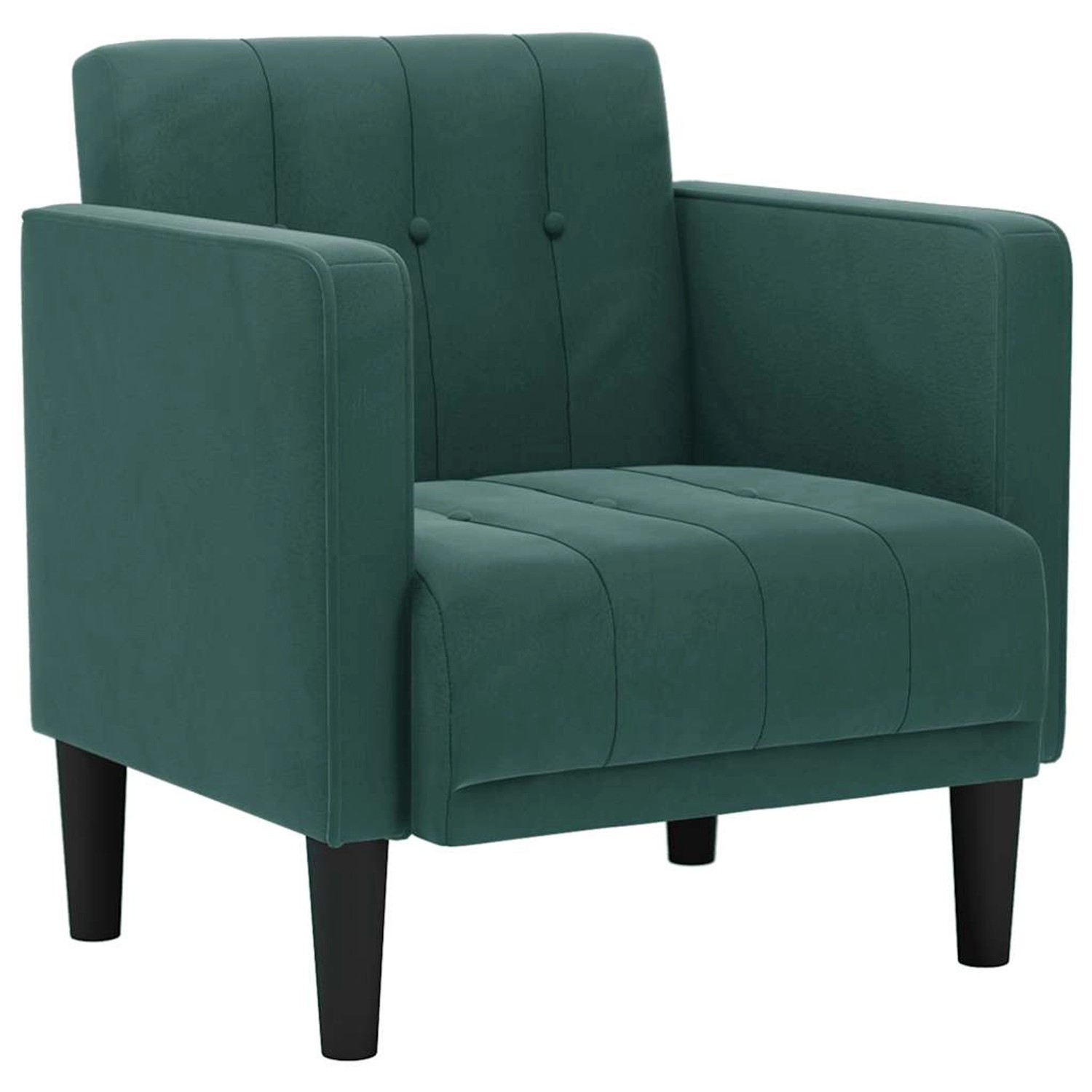 vidaXL Sessel mit Armlehnen Dunkelgrün 53 cm Samt 4100555 günstig online kaufen