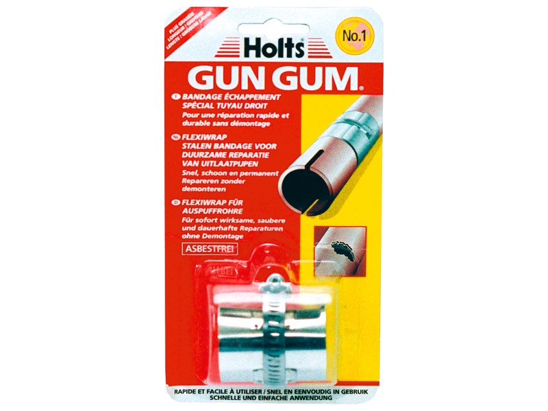 Holts Gun Gum Auspuff Reparatur Set Paste 200 g + Bandage 1 Stück 1,25 m
