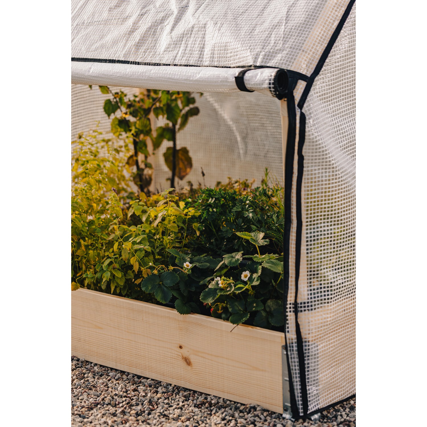 Upyard 3-in-1 Pflanzenschutz mit Holzrahmen 115 cm x 75 cm_9