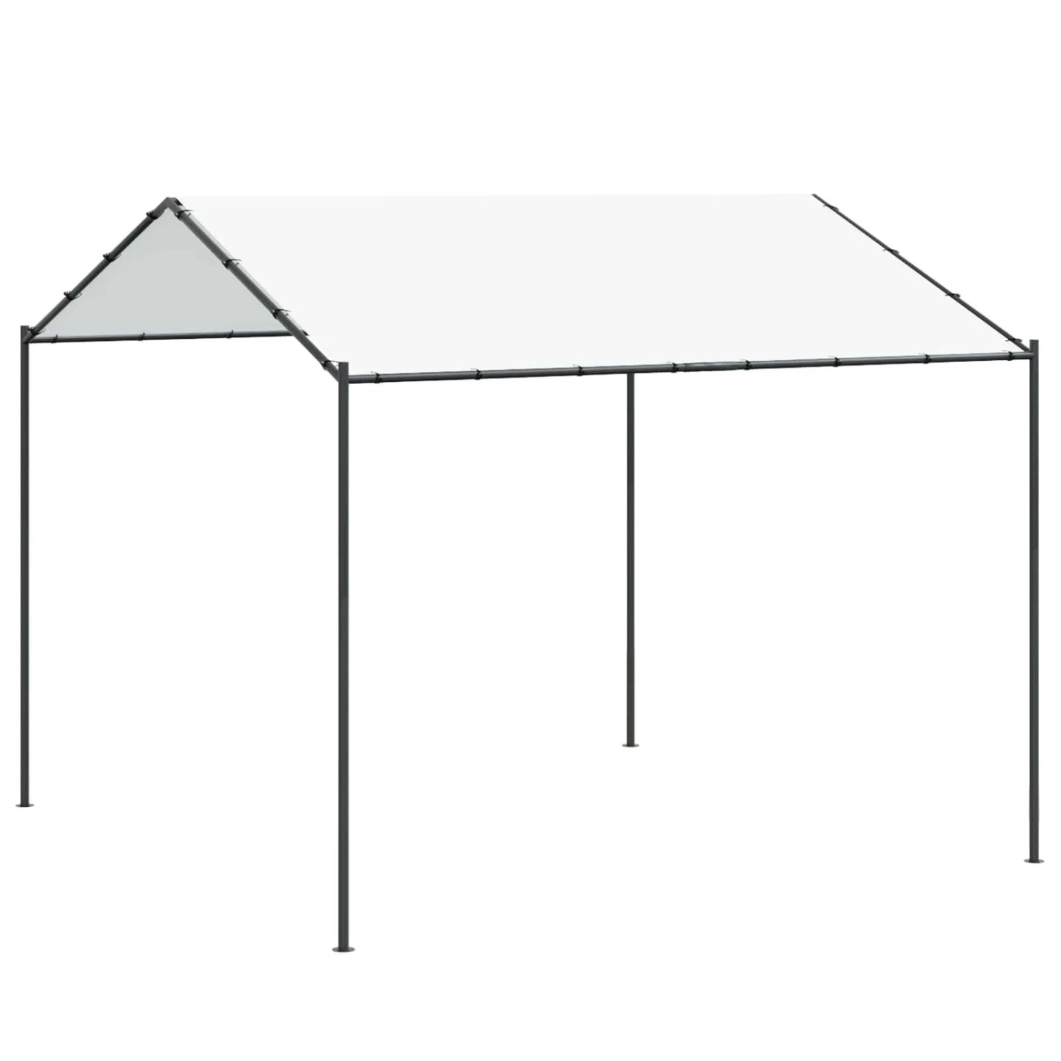 vidaXL Pavillon Weiß 4 x 4 x 2,6 m Stahl und Polyester 362452