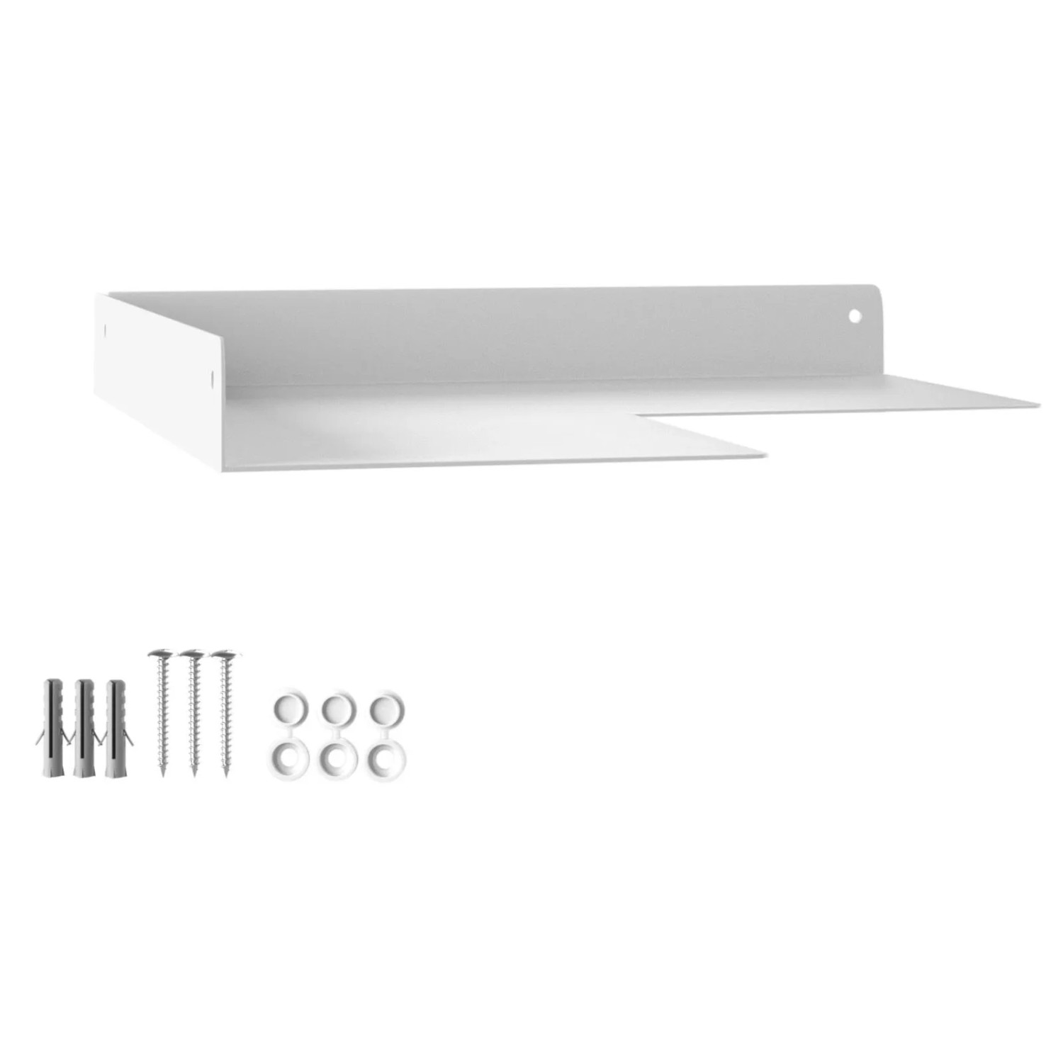 Thumbnail - SOTECH Design Wandeckregal HOVER-XII 250 x 250 x 30 mm Weiß für Wandmontage