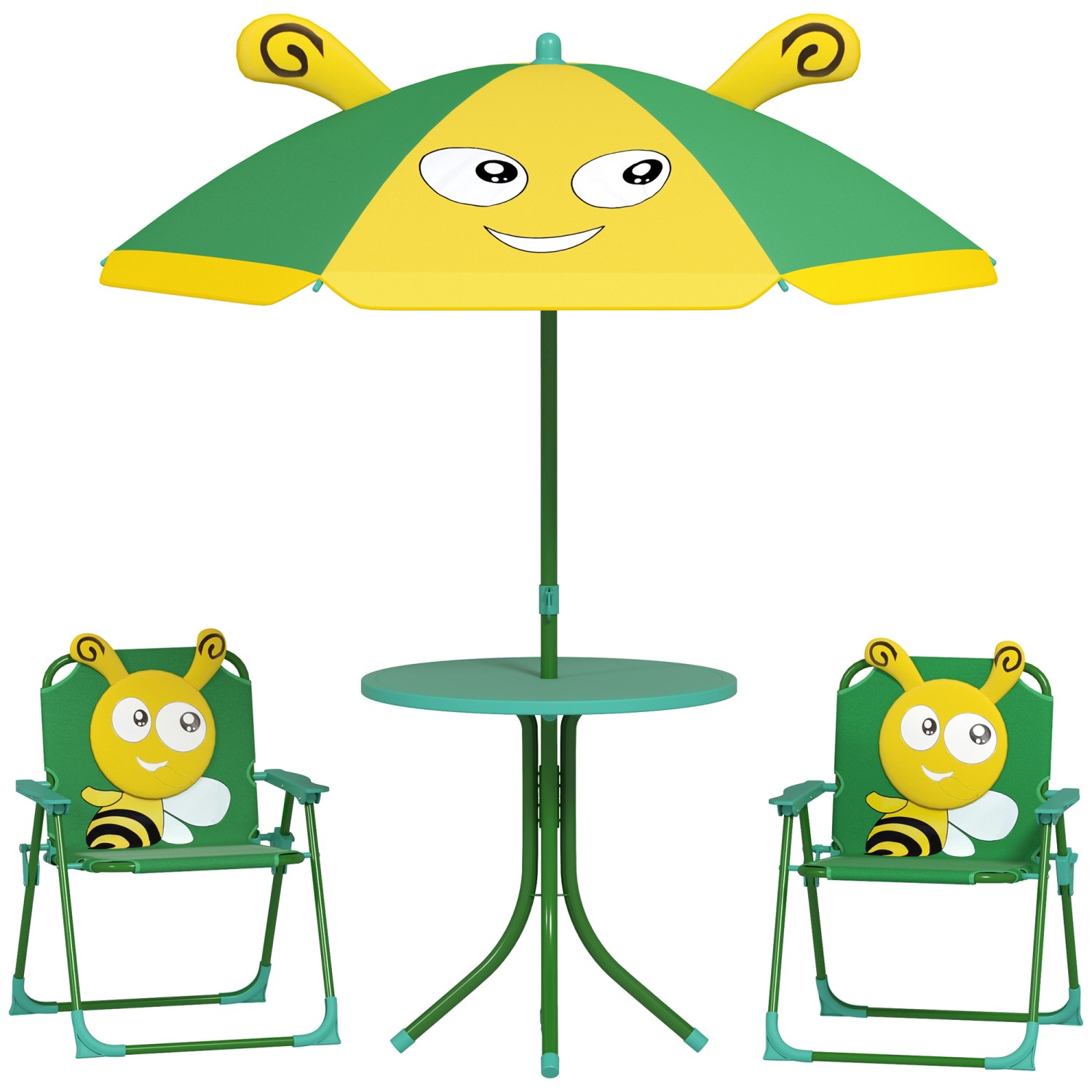 AIYAPLAY Kinder Garten Tisch und Stuhl Set Polyester 49,5L x 49,5B x 50H cm günstig online kaufen