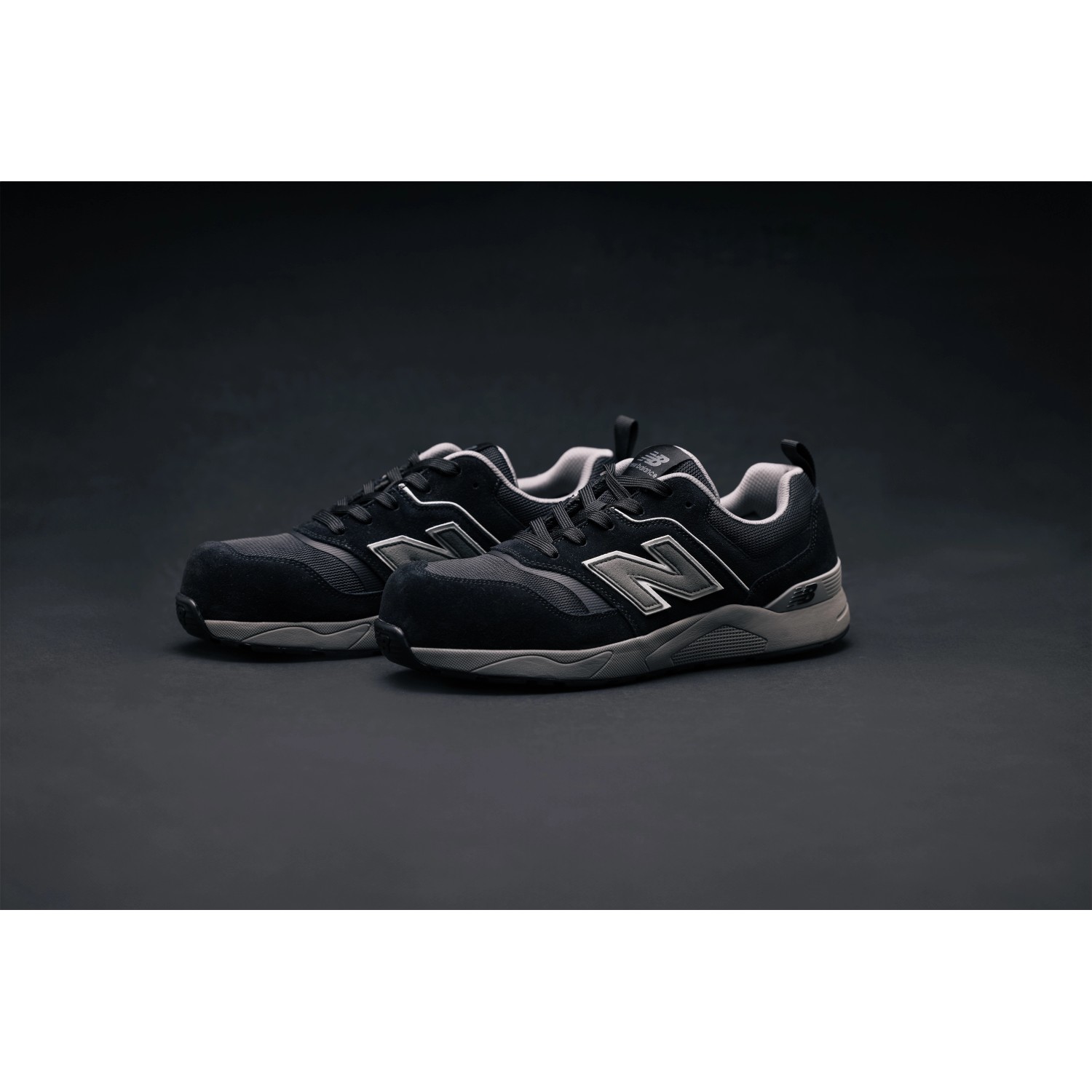 New Balance Elite Lite S1 Sicherheitsschuhe in Schwarz-Grau, Größe 41,5.