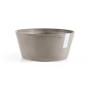 Ecopots Frankfurt Pflanzschale, braungrau, 40 cm. Runde Form, ideal für Innen- und Außenbereich.