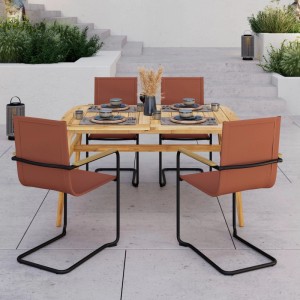 Bessagi Garden Gartensessel-Set 2-er Daisy Cotta aus Textilene/Metall