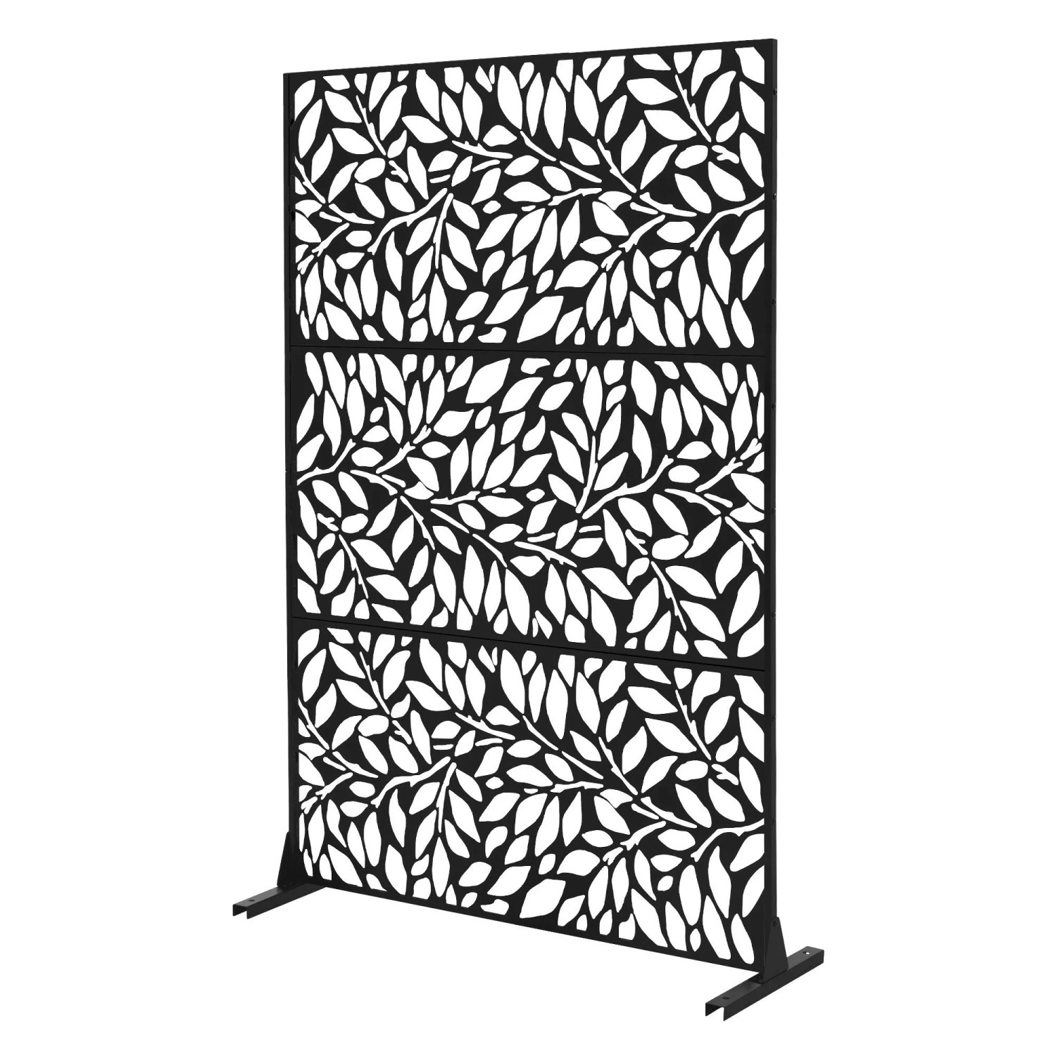 ML-Design Metall-Sichtschutz Firenze 120x180 cm Schwarz aus Stahl