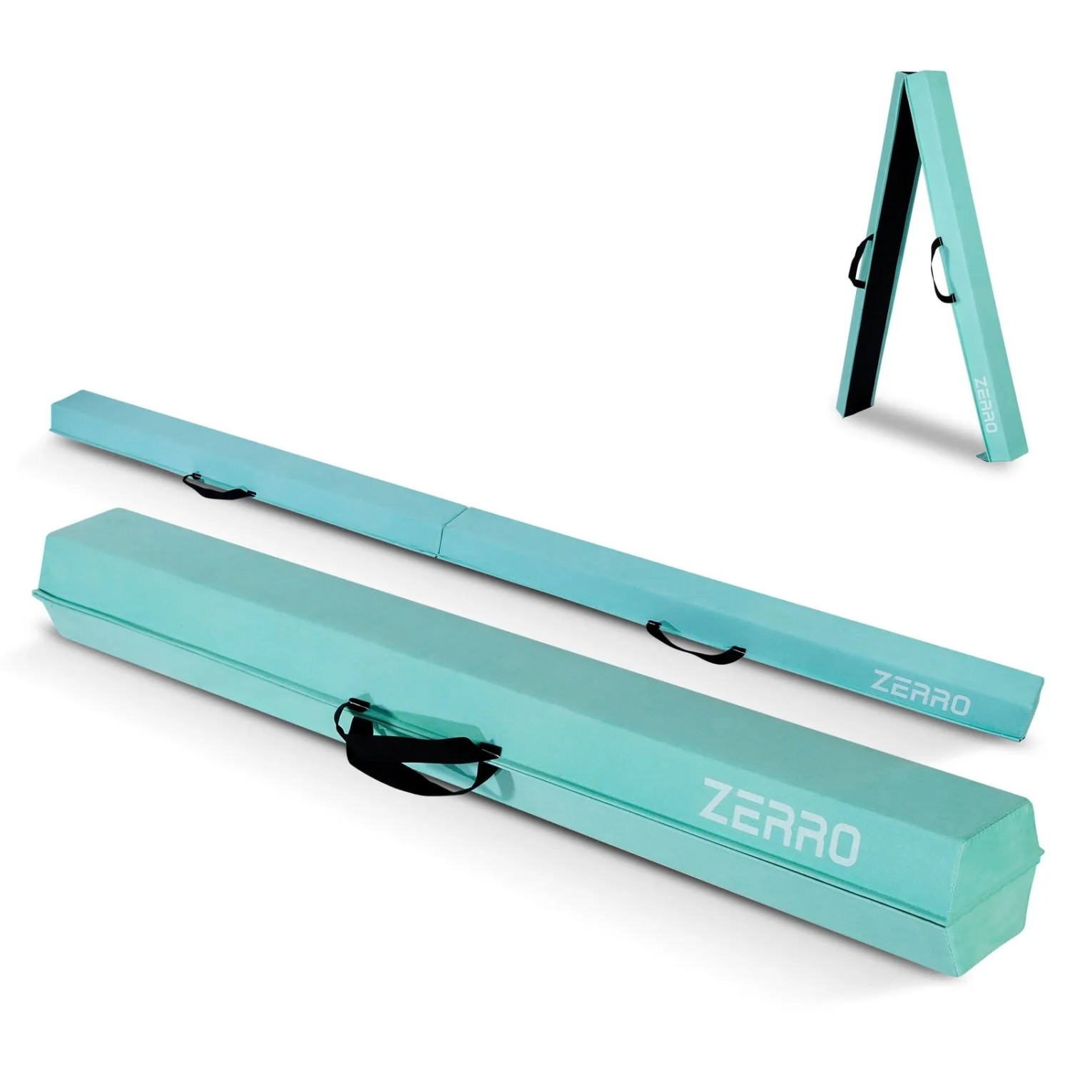 CCLIFE Schwebebalken 240cm Balken Turnen Faltbare Turnbalken Gymnastik Balance Grün