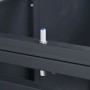 Detailaufnahme: Weka Mülltonnenbox Gary, Anthrazit, mit Dämpfer für Softclose.