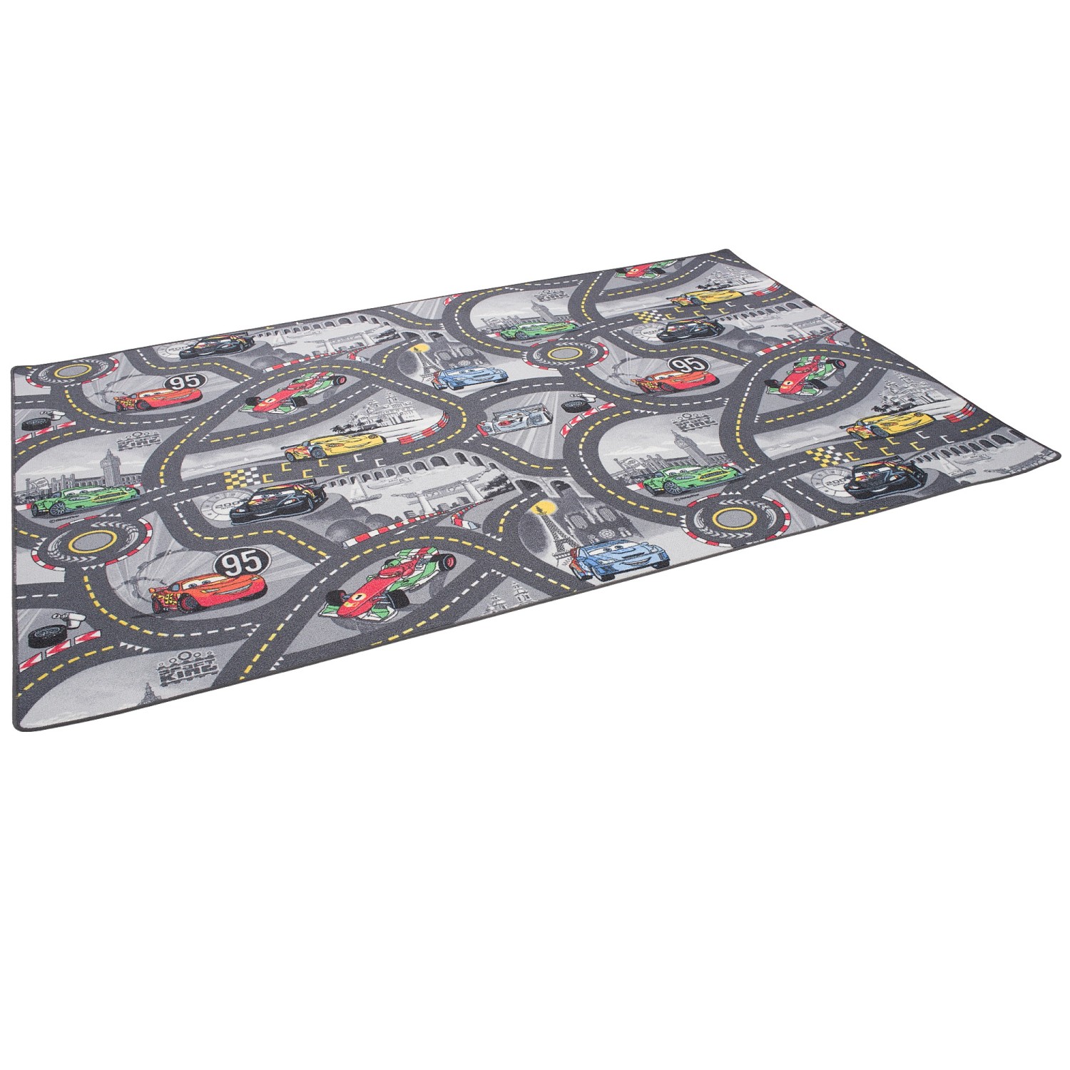 Snapstyle Kinder und Spielteppich Disney Cars Grau 160x240cm günstig online kaufen