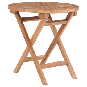 vidaXL Gartentisch Klappbar 45 cm Massivholz Teak 48976