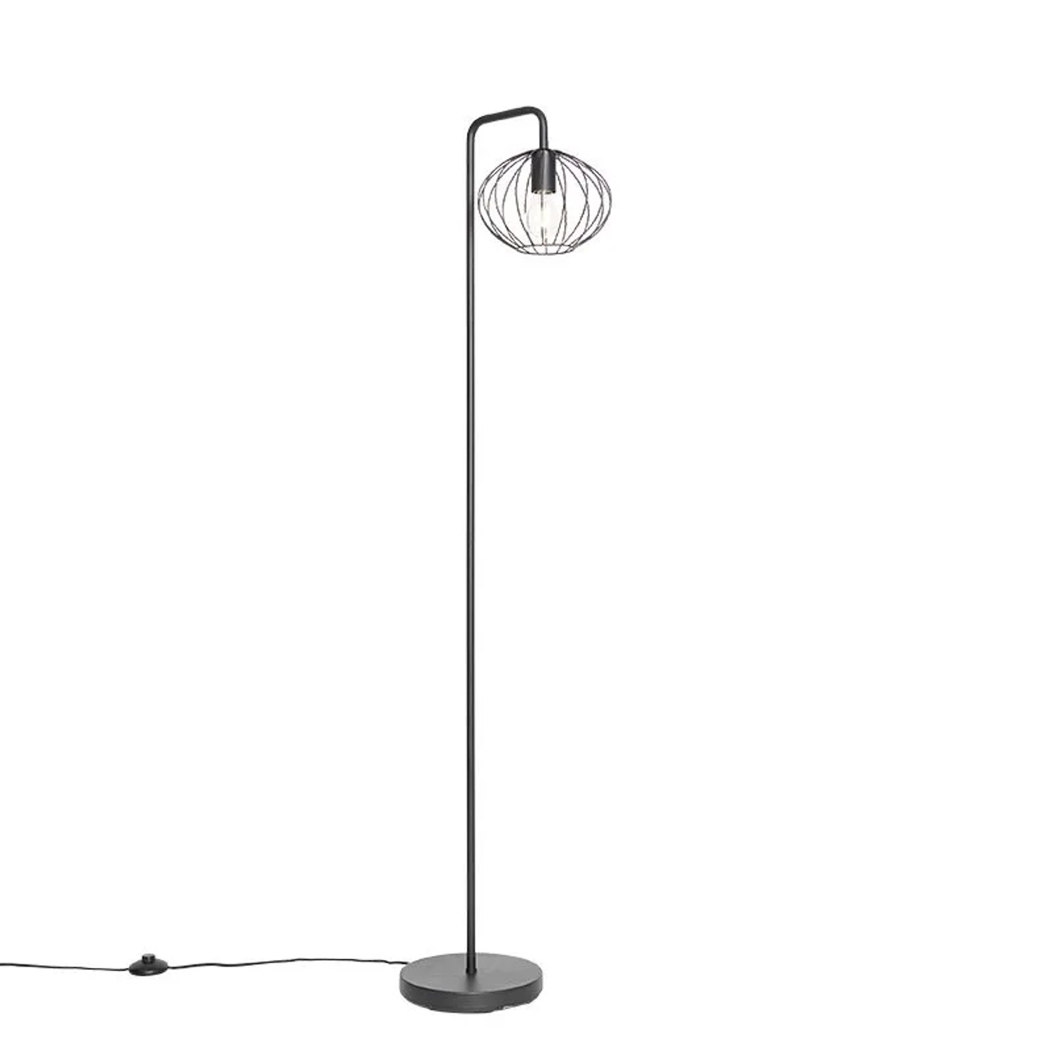 QAZQA Design Stehlampe Schwarz 23 cm Margarita