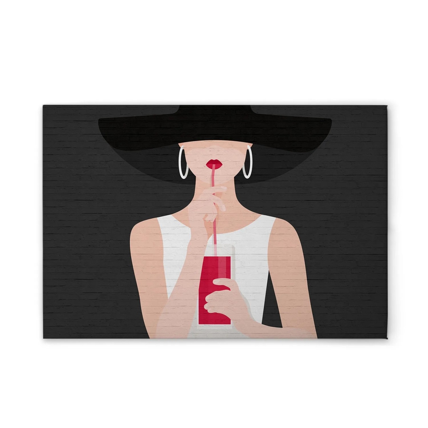 Tadessi Leinwandbild - M1-No.51249 - Retro Audrey - 90 x 60 cm - Hochformat