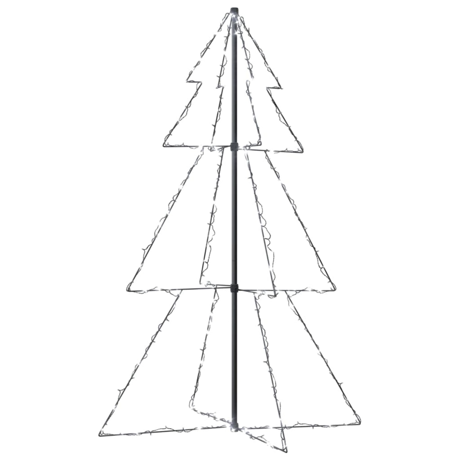 vidaXL Weihnachtsbaum Kegelform 200 LEDs Indoor Outdoor 98x150 cm Modell 1