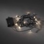Konstsmide LED Lichterkette mit 80 warmweißen LEDs und schwarzem Kabel für innen und außen.