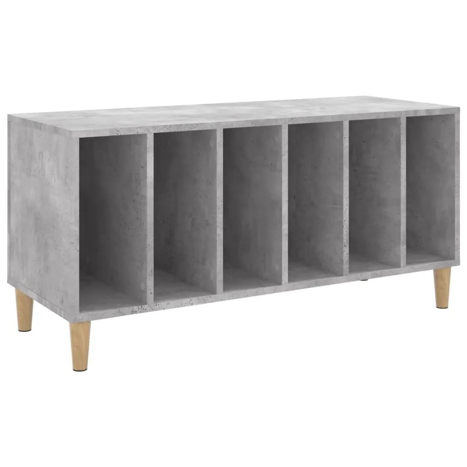vidaXL Plattenschrank Betongrau 100x38x48 cm Holzwerkstoff 831977