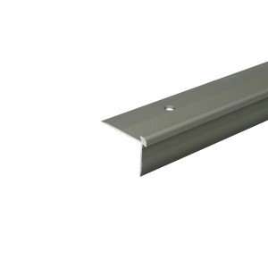 Döllken Winkel-Abschlussprofil aus Edelstahl für LVT-Böden, 1000 mm lang.