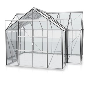 Vitavia Gewächshaus Sirius mit Alu-Rahmen und ESG-Verglasung, inkl. Fundament für den Garten.