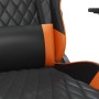 vidaXL Gaming-Stuhl mit Massage & Fußstütze Schwarz Orange Kunstleder 345528_9