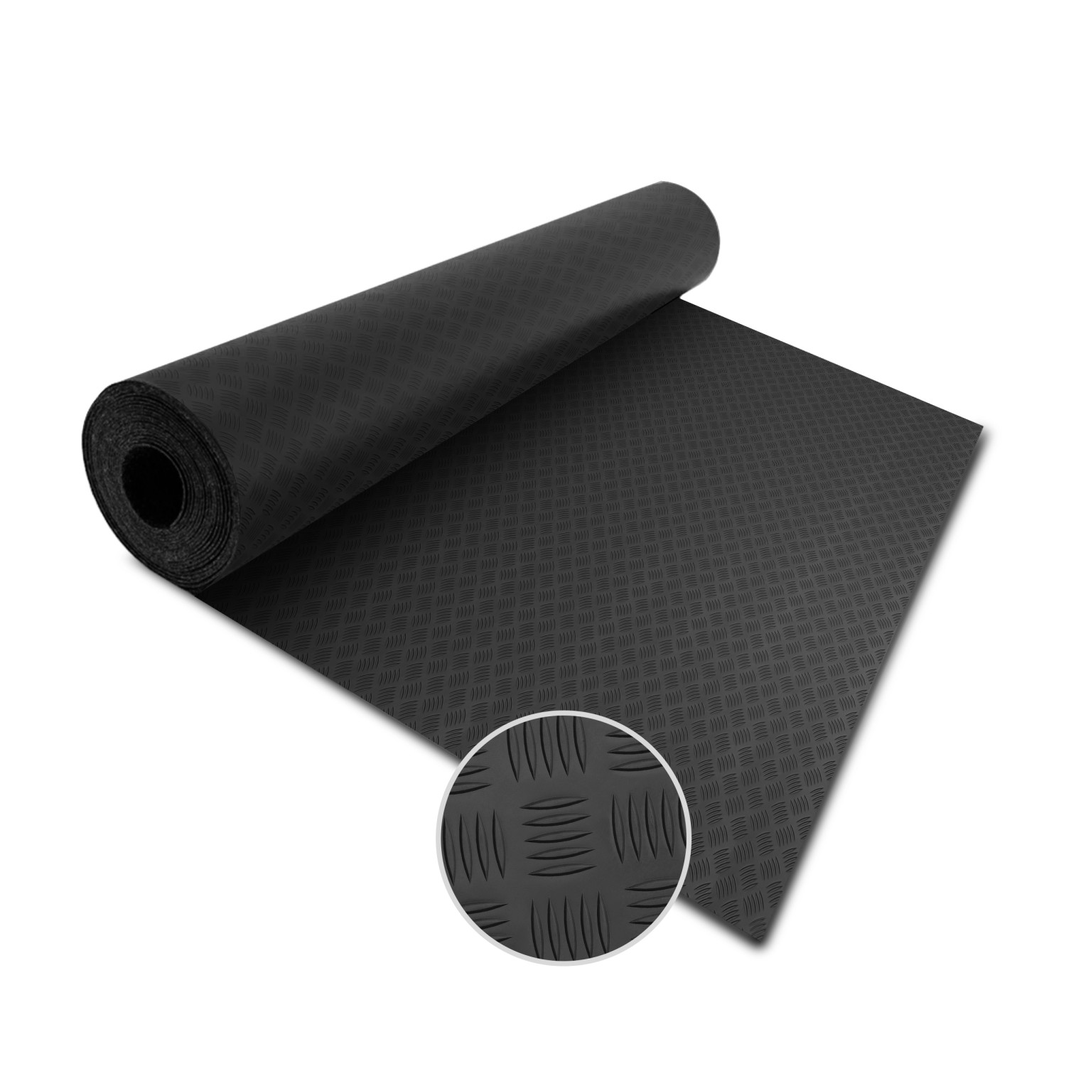 KARAT PVC-Bodenbelag Meterware Diamond Cut 2 mm Stärke Schwarz 120 x 1000 c günstig online kaufen