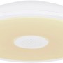 Weiße Globo LED-Deckenleuchte Raffy, Ø 28 cm, mit integriertem Lautsprecher.