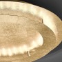 Goldene LED-Deckenleuchte Nevis, Ø 50 cm, modernes Design für Wohnräume.
