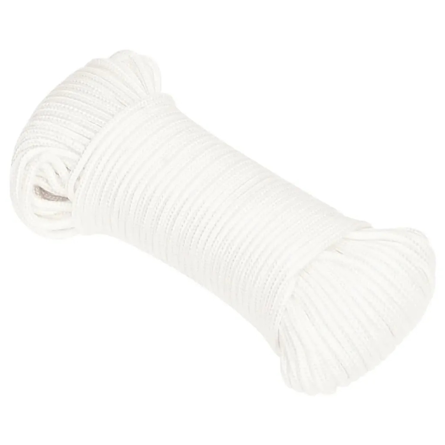 vidaXL Bootsseil Weiß 3 mm 50 m Polypropylen 152535