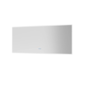 Aquabatos LED Badspiegel, 160x70 cm, dimmbar mit 3 Lichtfarben. Wandspiegel für Badezimmer mit Antibeschlag.