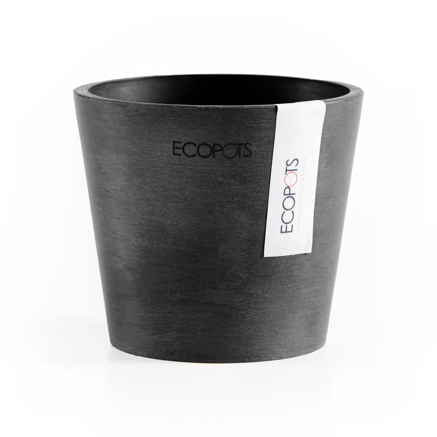 Ecopots Pflanztopf Amsterdam Mini Dunkelgrau 10,5 cm günstig online kaufen