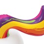 Detailaufnahme: Buntes Einhorn-Horn des Bestway Schwimmring Einhorn.
