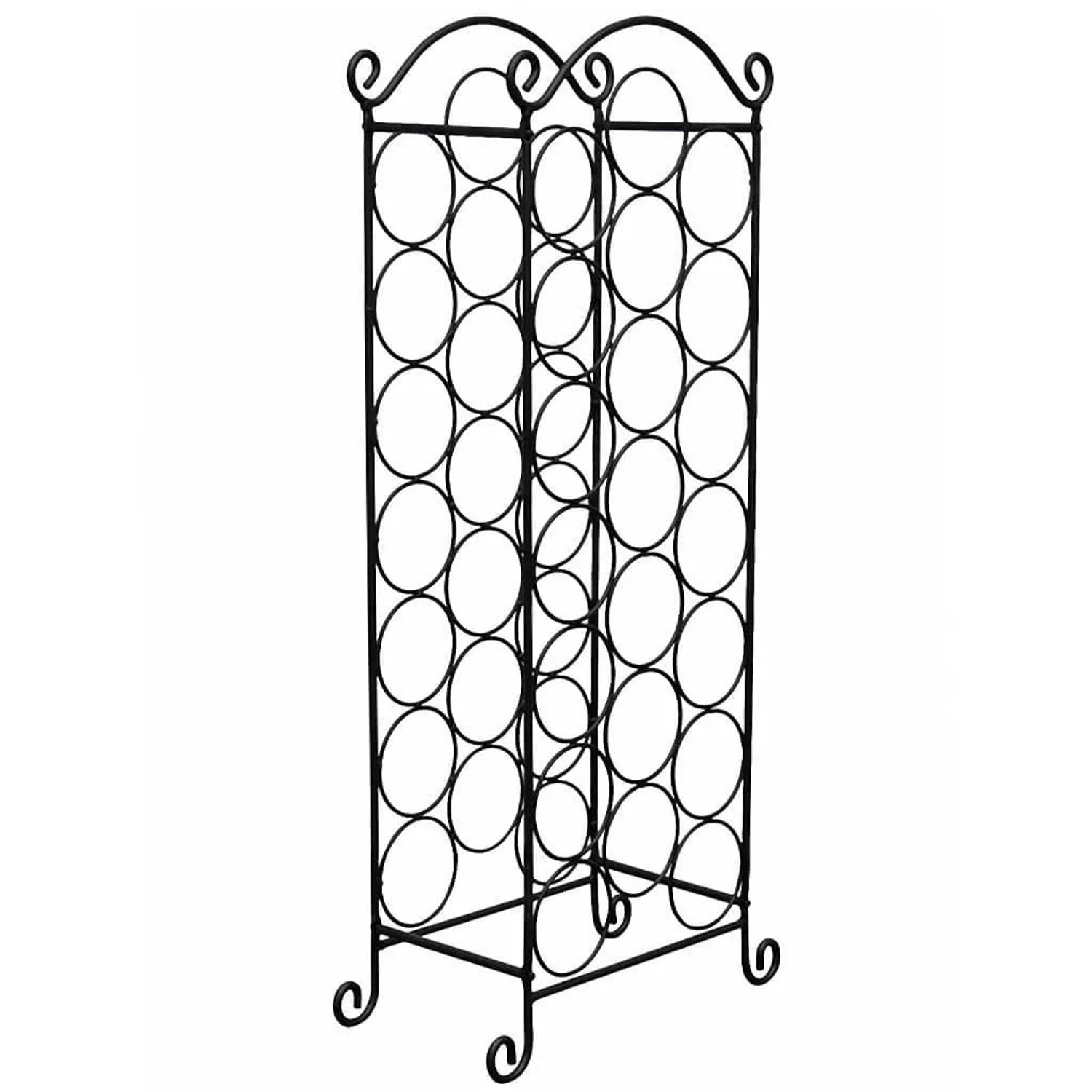 vidaXL Flaschenregal für 21 Flaschen Metall 50206