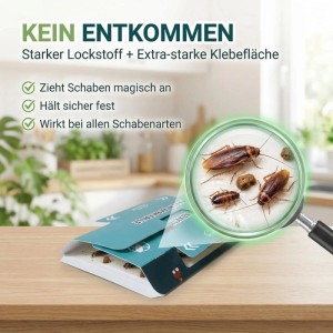 HomeBugProtect Schabenfalle Kakerlakenfalle 10 Stück