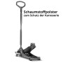 STAHLWERK Wagenheber WHB 73 ST, 3 t Tragkraft, mit Gummirollen. Hydraulischer Autoheber für Wartung und Reparatur.