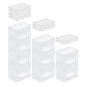 SuperSparSet: 10 transparente Eurobehälter BasicLine mit Deckel, 9,4 Liter, für Lagerung und Transport.