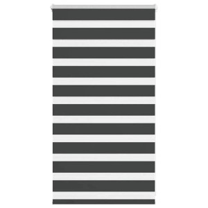 vidaXL Doppelrollo Schwarz 80x100 cm Stoffbreite 75,9 cm Polyester 4014205