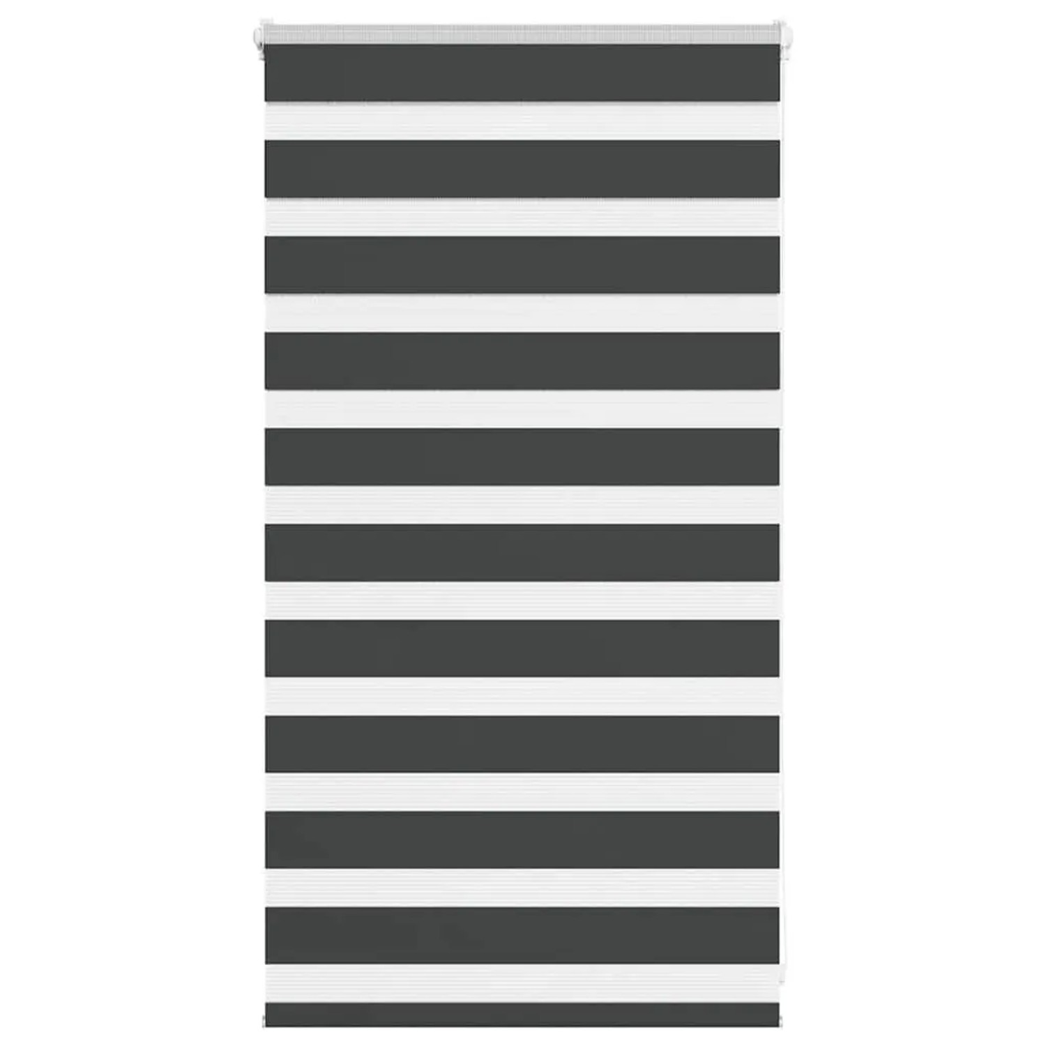 vidaXL Doppelrollo Schwarz 80x100 cm Stoffbreite 75,9 cm Polyester 4014205 günstig online kaufen