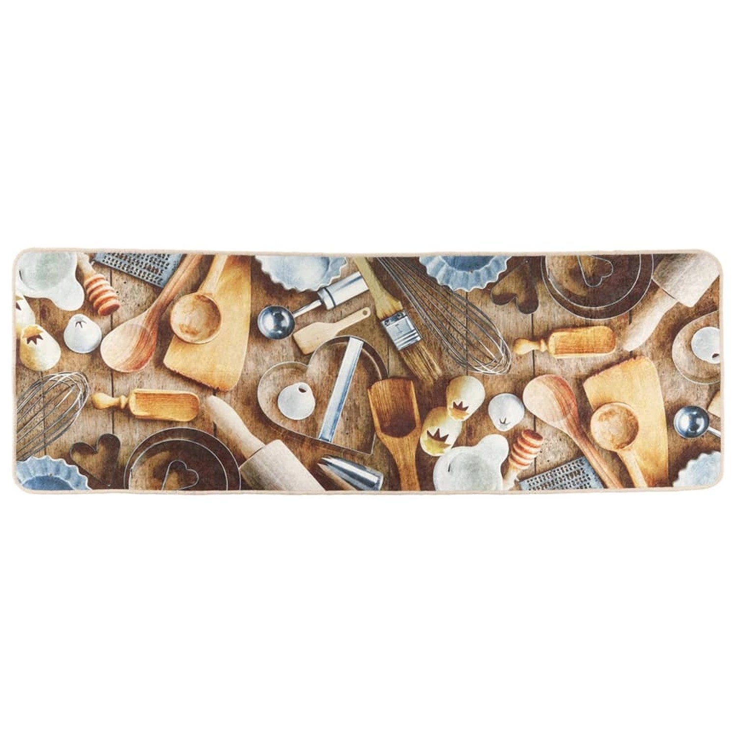 vidaXL Küchenteppich Mehrfarbig 60x180 Cm Waschbar Rutschfest 1928355 günstig online kaufen