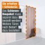 Schiebetür-Baupaket in Buche Naturewood Dekor mit silbernem Profil. Ideal für begehbare Schränke und Raumteiler.