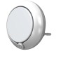 Weißes Ledvance LED-Nachtlicht Lunetta Round mit Sensor, 6 cm Durchmesser.