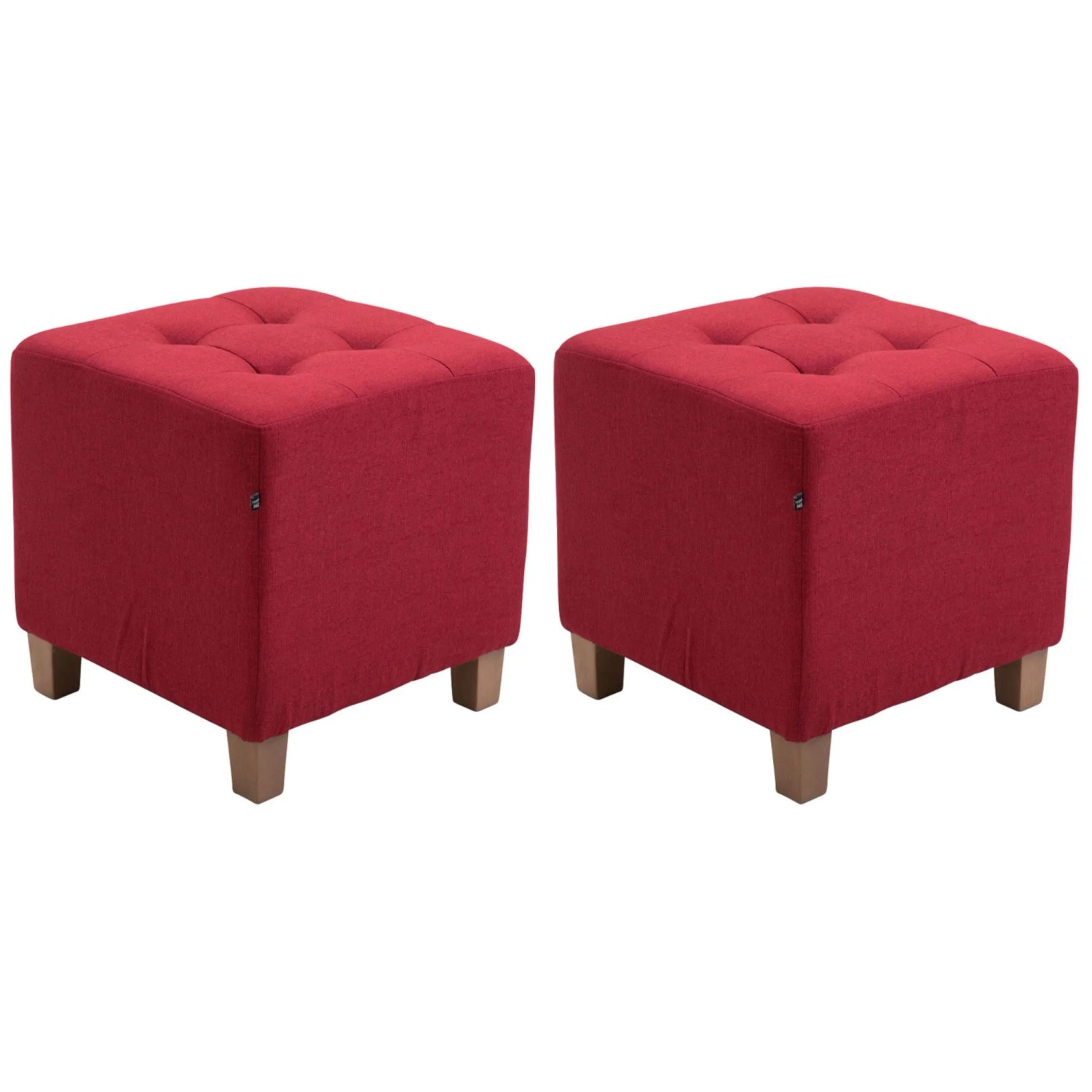 CLP 2er Set Sitzhocker Pharao Rot