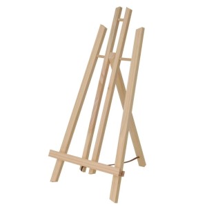 Artina London Staffelei aus Kiefernholz, 2-teilig, für Leinwände bis 42cm Höhe.