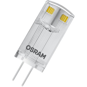 Osram LED G4 Leuchtmittel, 0,9W, Warmweiß, 100lm, 5er Set, 3,3x1,2cm (H x Ø).