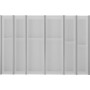 Ninka Cuisio Besteckeinsatz aus weißem, transluzentem Kunststoff mit Aluminiumprofilen. Flexibler Besteckkasten für Schubladen.