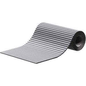 Sarei Alu-Flex Wandanschlussband, 5m x 30cm, silber, gerollt. Flexibles Dichtband für Dachbleche.